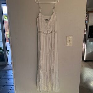 Hurley White Button-Front Dress